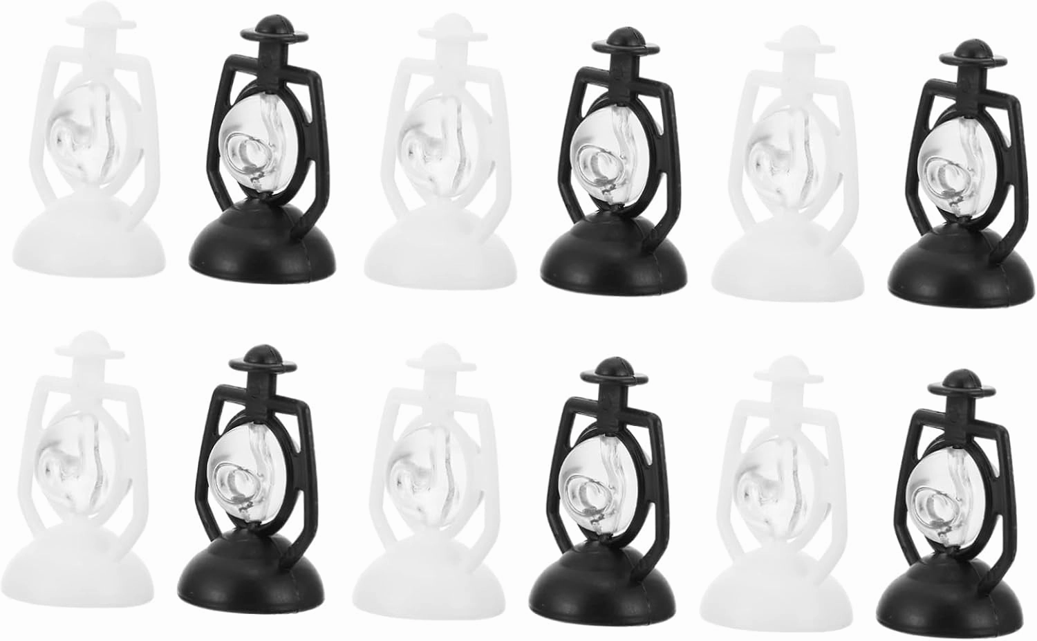 BESPORTBLE 4sets Realistic Doll House Kerosene Lamps Miniature Lanterns for Dollhouse Decorations 12pcs*4