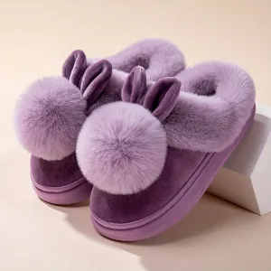 Bianca Plush Rabbit Slippers