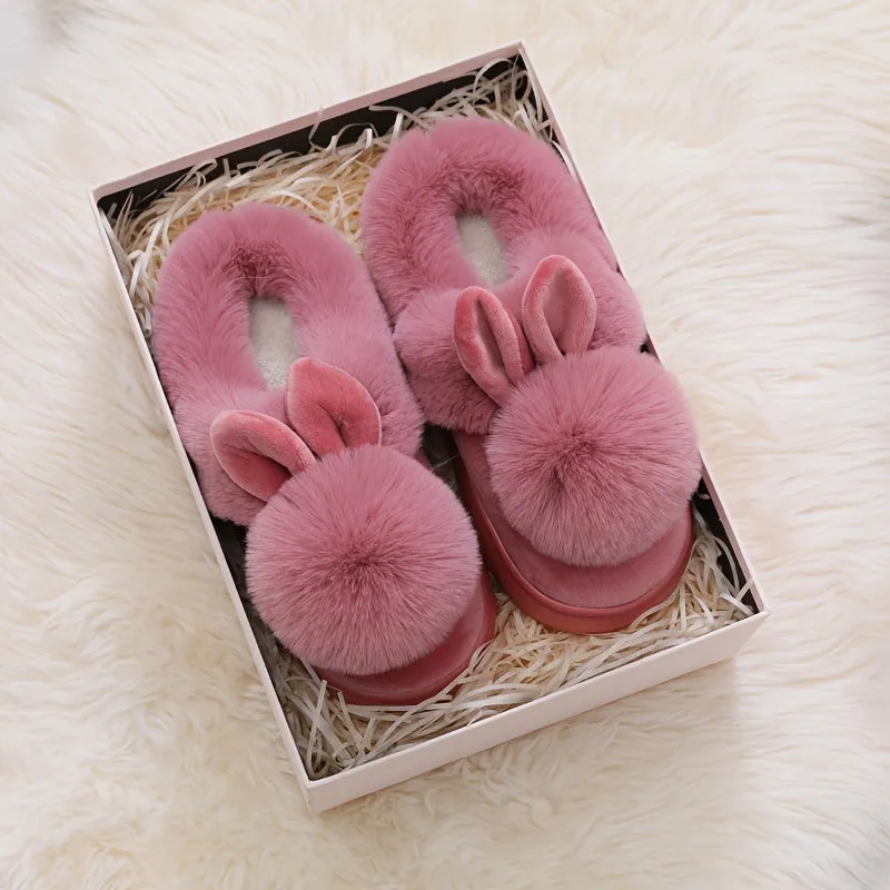 Bianca Plush Rabbit Slippers