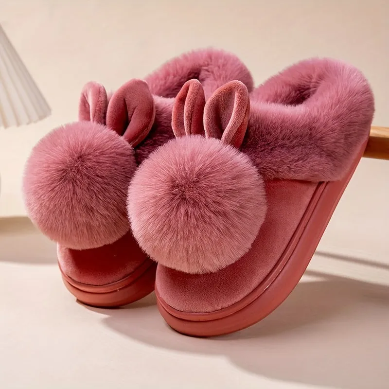 Bianca Plush Rabbit Slippers
