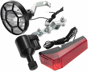 Bicycle lamp Set,Bicycle Lights Set Kit Bike Safety Front Headlight Taillight Rear Light Dynamo