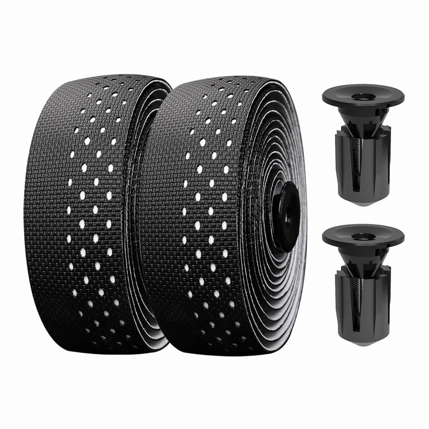 Bike Handlebar Tape, EVA Bike Bar Tape Road Bike, High Stain Resistance Bicycle Handlebars Tape, Extra Thick Soft & Non-Slip Comfortable Bike Grip Tape for Handlebars(Set of 2, Black)