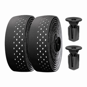 Bike Handlebar Tape, EVA Bike Bar Tape Road Bike, High Stain Resistance Bicycle Handlebars Tape, Extra Thick Soft & Non-Slip Comfortable Bike Grip Tape for Handlebars(Set of 2, Black)