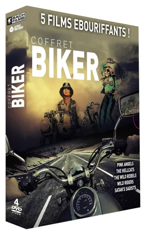 Biker Film Collection - 4-DVD Boxset ( Pink Angels / The Hellcats / The Wild Rebels / Wild Riders / Satan's Sadists ) [ NON-USA FORMAT, PAL, Reg.0 Import - France ]