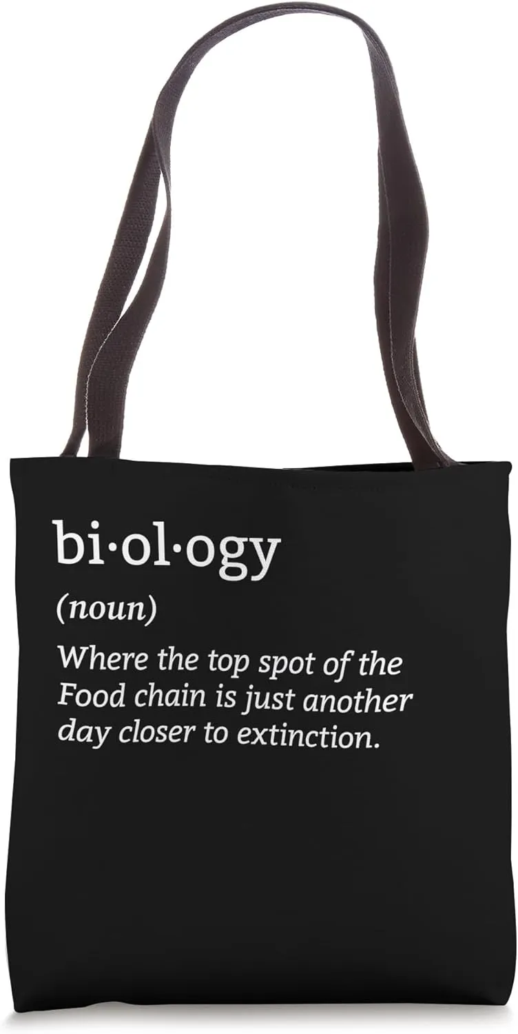Biology Definition Organism Genetics Science Microbiologist Tote Bag