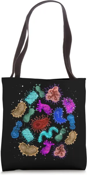 Biology Science Laboratory Microbiology Bacteria Tote Bag