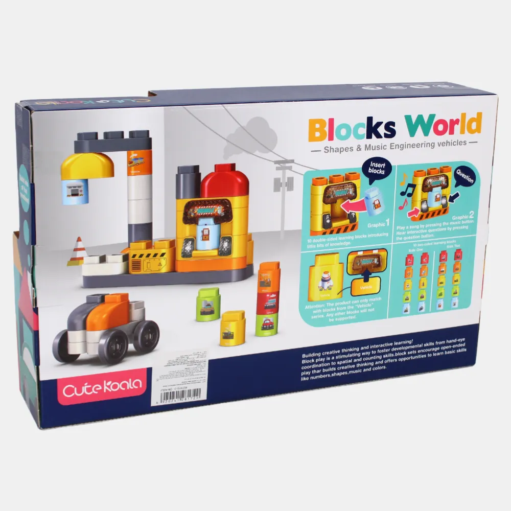 Blocks World – Shapes & Music Engineering Toy