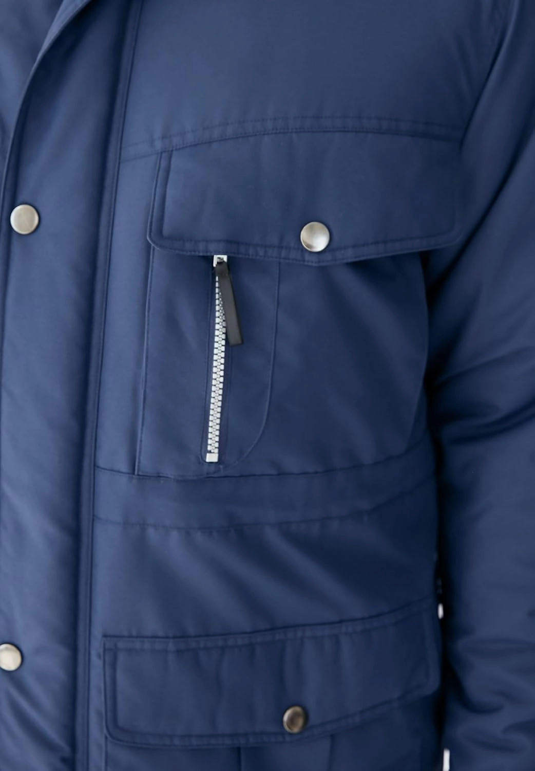 Boulder Creek by KingSize Men's Big & Tall Fleece-Lined Parka With Detachable Hood And 6 Pockets