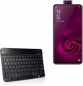 BoxWave Keyboard Compatible with Elephone U2 - SlimKeys Bluetooth Keyboard, Portable Thin with Chiclet-Style Keys - Jet Black