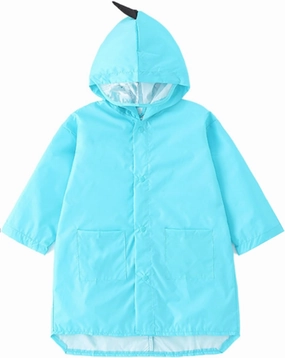 Boys Girls Toddler Raincoat Kids Waterproof Rain Jacket Hooded Slicker Cartoon Rain Wear