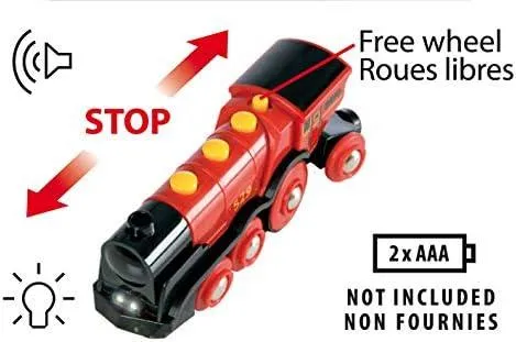 BRIO Battery Operated Mighty Red Action Locomotive Best Seller 3yrs 