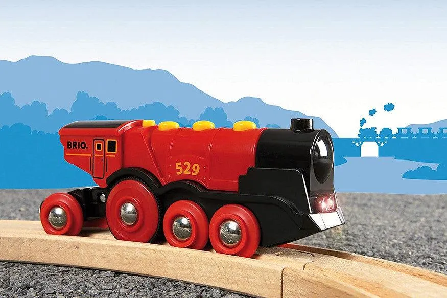 BRIO Battery Operated Mighty Red Action Locomotive Best Seller 3yrs 
