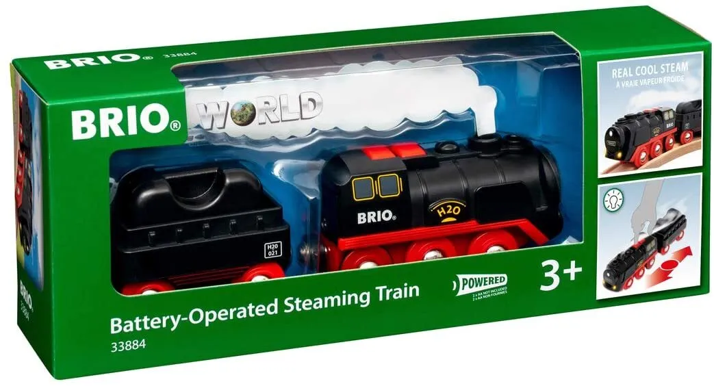 BRIO Battery Operated Steaming Train Toy Train 3yrs 