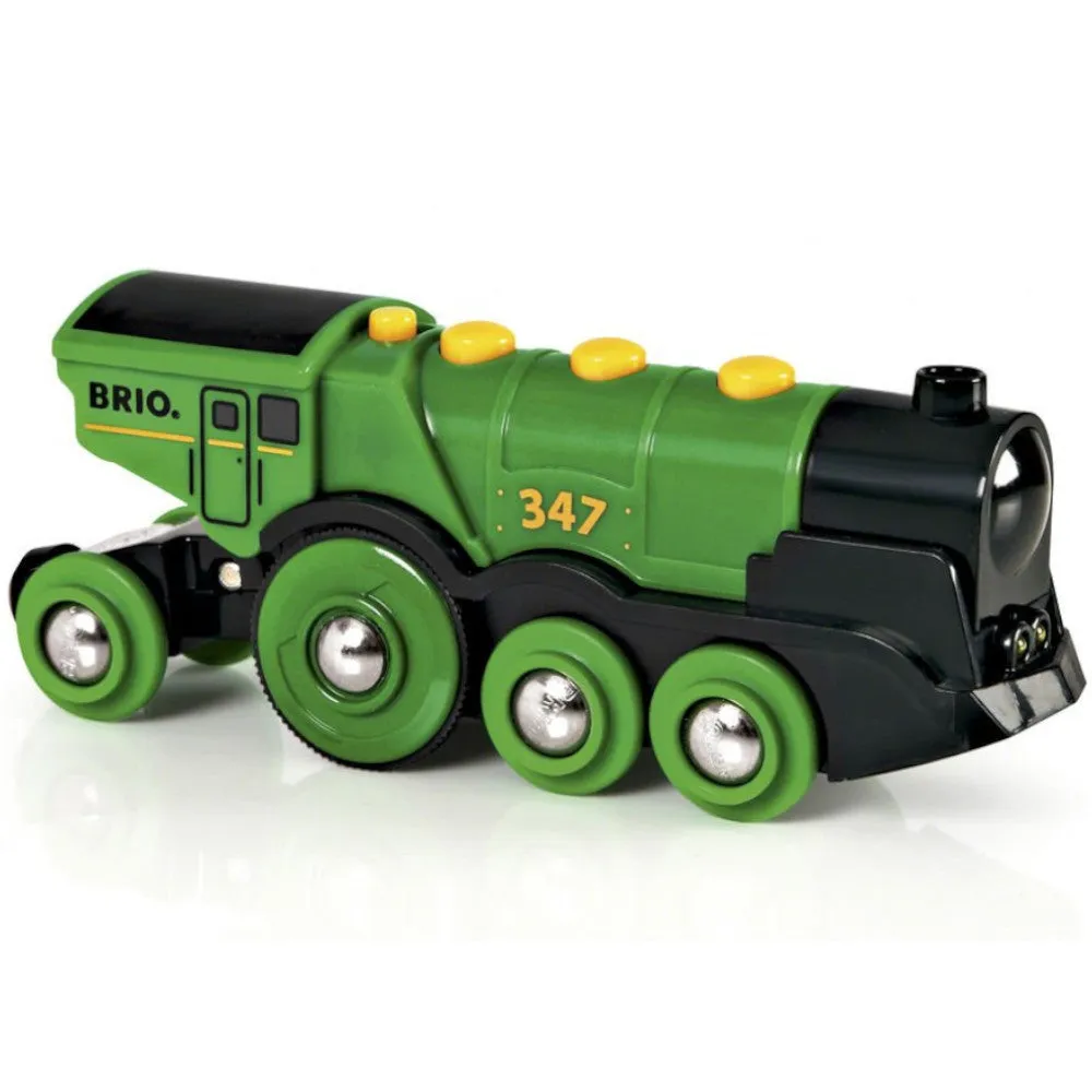 BRIO Big Green Action Locomotive Battery Powered 33593