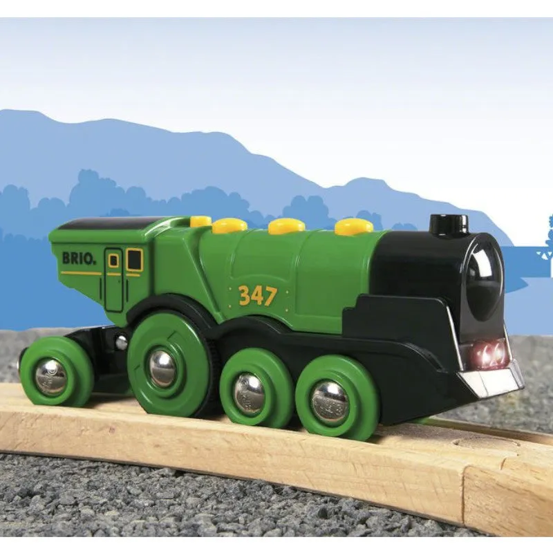 BRIO Big Green Action Locomotive Battery Powered 33593