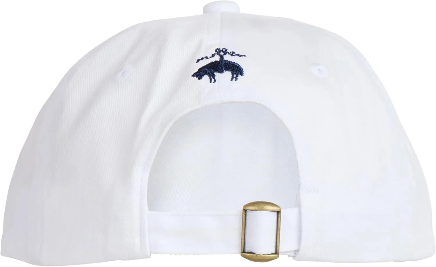 Brooks Brothers Men’s Classic 100% Cotton Twill Baseball Cap - Woven Logo One-Size Adjustable Hat, Navy Classic