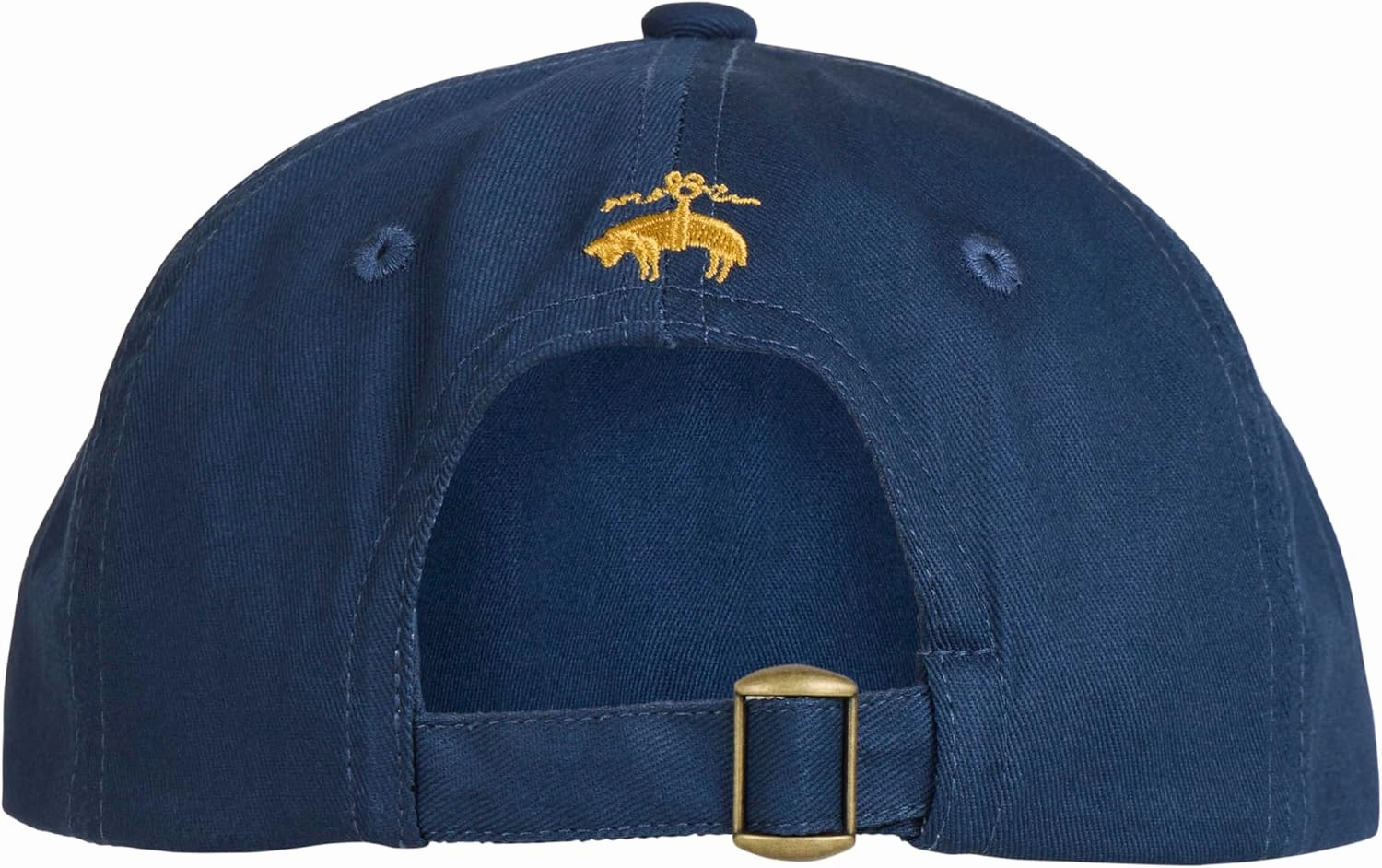 Brooks Brothers Men’s Classic 100% Cotton Twill Baseball Cap - Woven Logo One-Size Adjustable Hat, Navy Classic