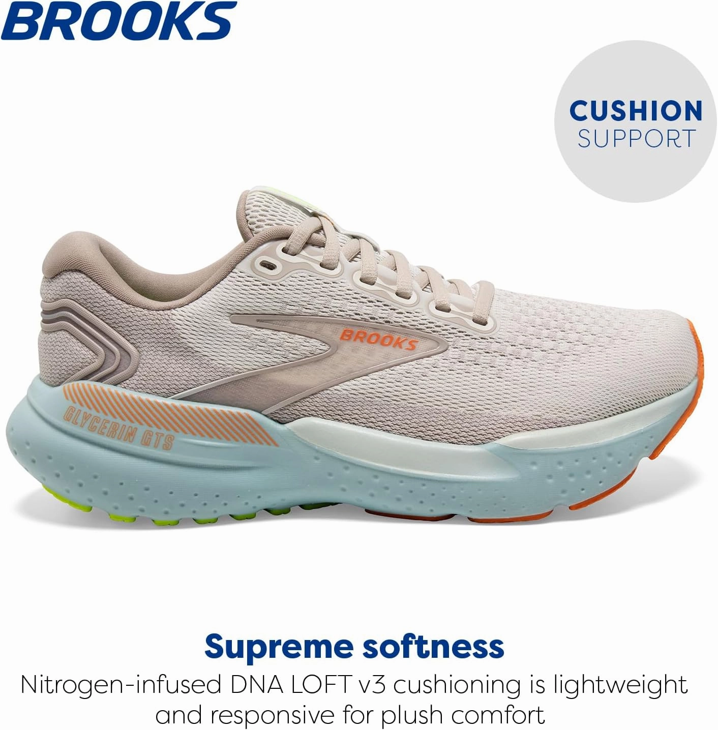 Brooks Women’s Glycerin GTS 21 Supportive Running Shoe