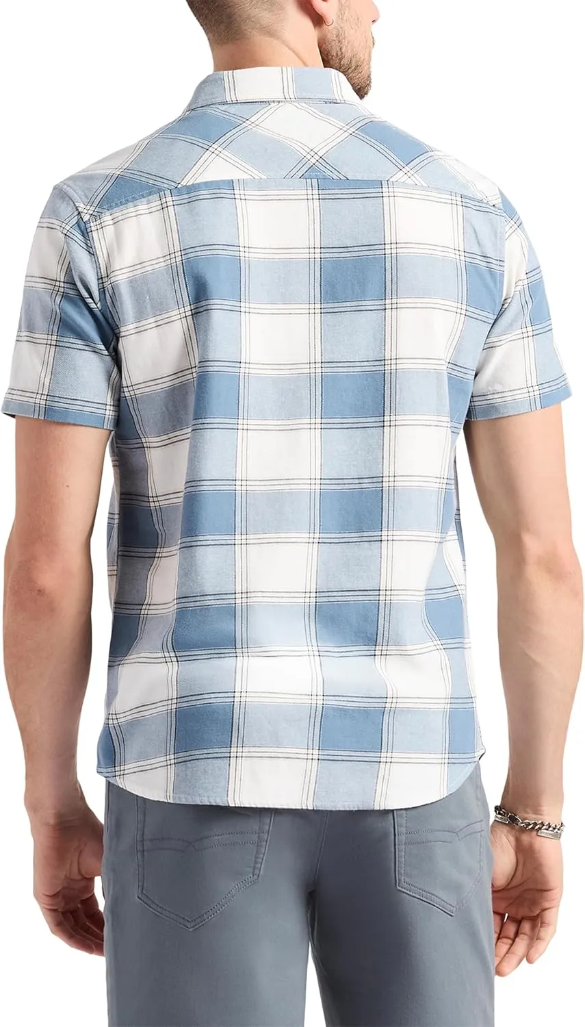 Buffalo David Bitton Men's Short Sleeve Solid Button Down