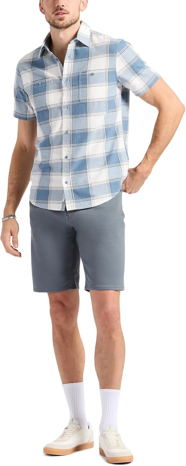 Buffalo David Bitton Men's Short Sleeve Solid Button Down