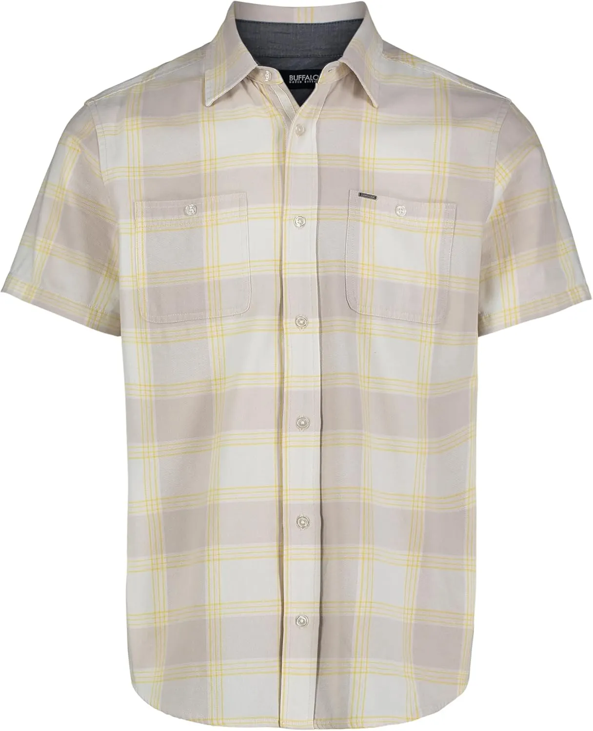 Buffalo David Bitton Men's Short Sleeve Solid Button Down