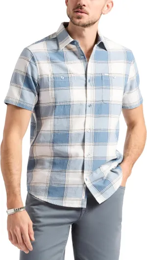 Buffalo David Bitton Men's Short Sleeve Solid Button Down