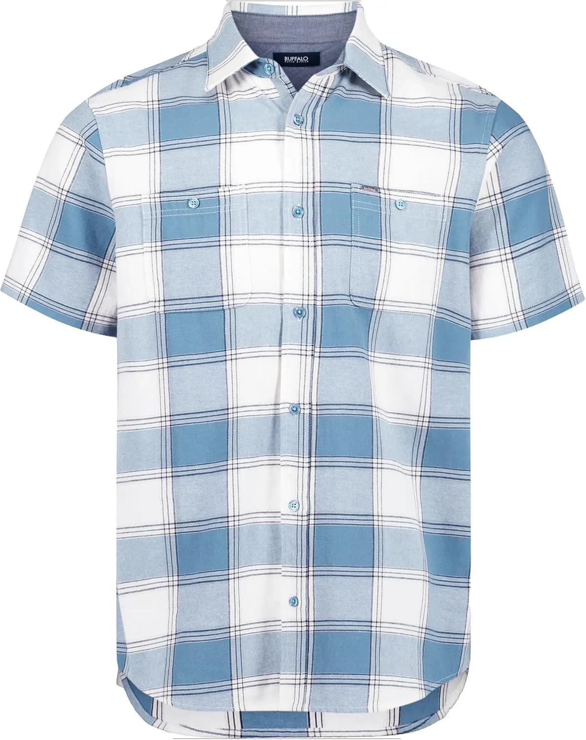 Buffalo David Bitton Men's Short Sleeve Solid Button Down