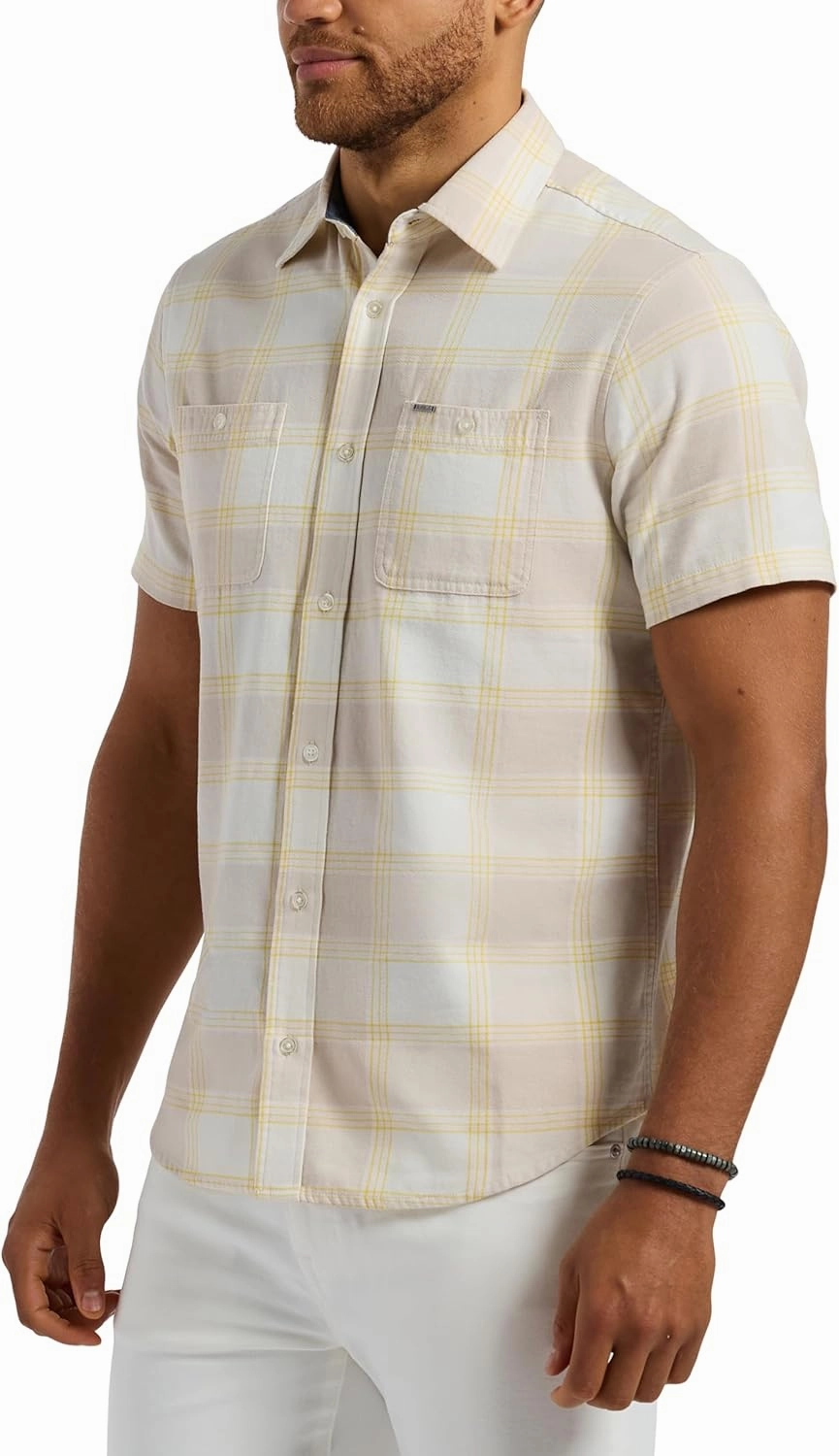 Buffalo David Bitton Men's Short Sleeve Solid Button Down