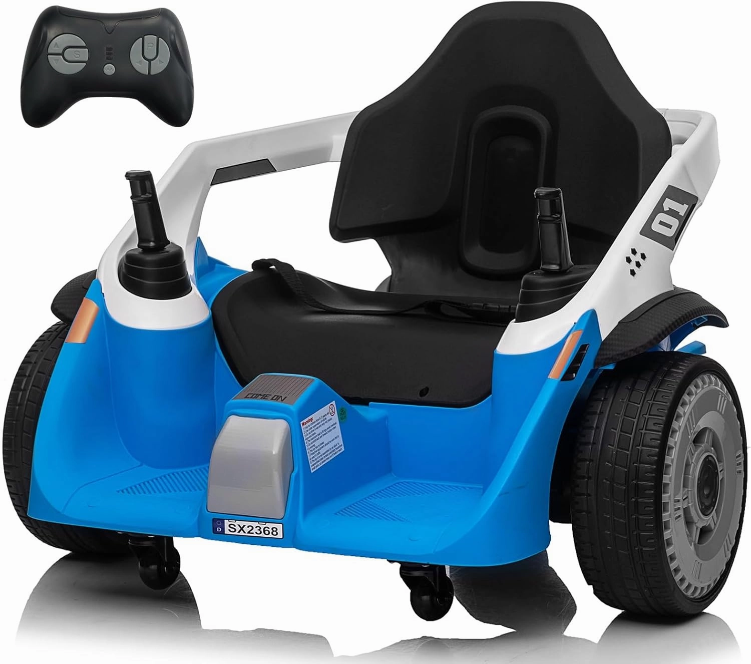 Bumper Car, JOYRACER 24V Electric Ride on Bumping Car Toy W/Parent Remote Control, 3 Speeds, Bluetooth Music, 360 Degree Spin Ride On Toys for Kids Boys Girls