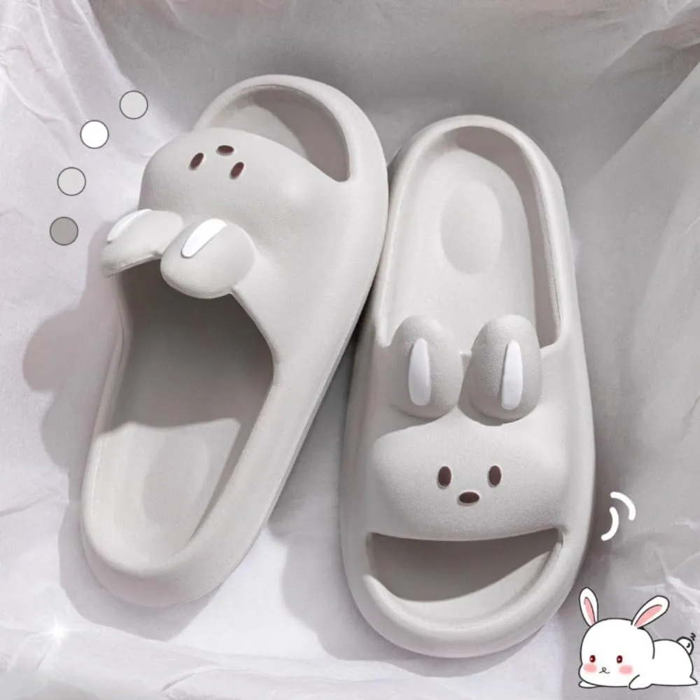 Bunny Slippers - Women's Lovely Summer Indoor Home Non-slip Thick Sole Couple Slippers