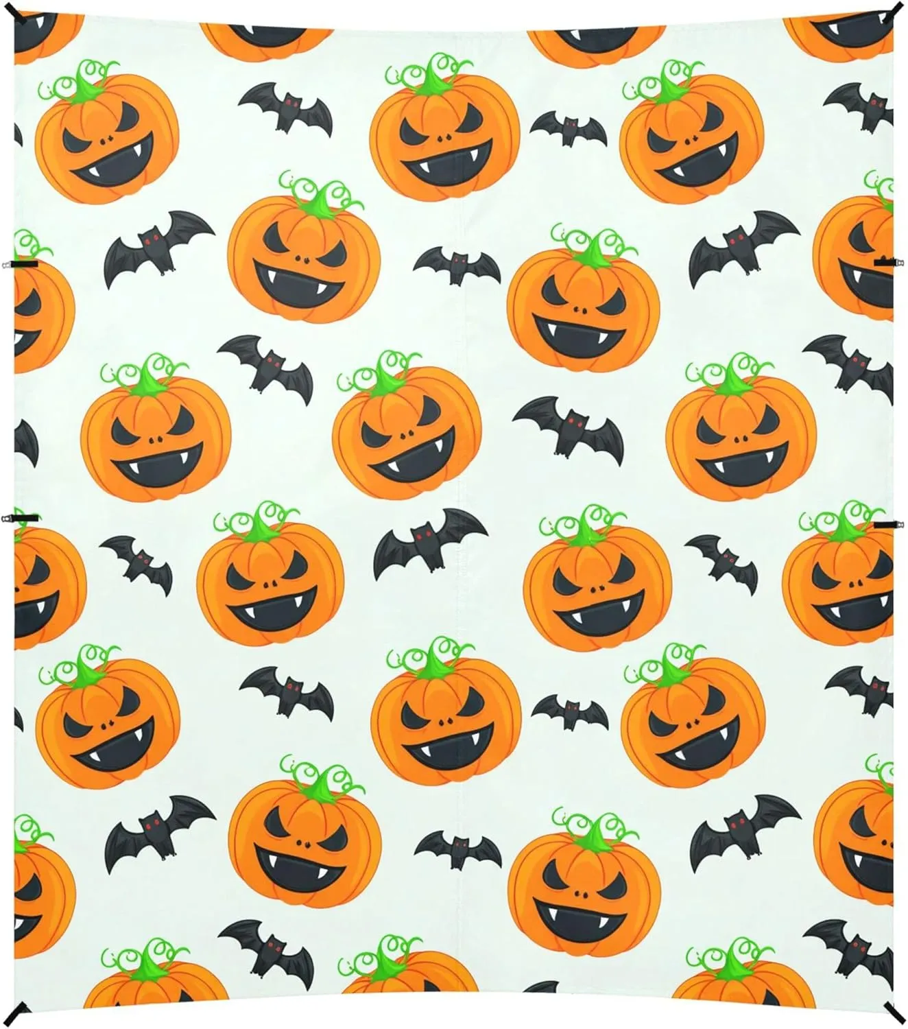 Burbuja Cartoon Pumpkins Beach Canopy Windproof Beach Tent Sun Shade with 4 Sandbags & Sand Shovel, Portable Sun Shelter for Family Camping Picnic