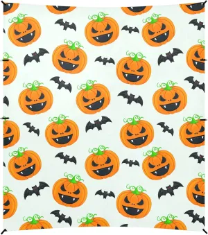 Burbuja Cartoon Pumpkins Beach Canopy Windproof Beach Tent Sun Shade with 4 Sandbags & Sand Shovel, Portable Sun Shelter for Family Camping Picnic