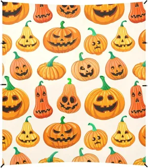 Burbuja Halloween Pumpkins Beach Canopy Windproof Beach Tent Sun Shade with 4 Sandbags & Sand Shovel, Portable Sun Shelter for Family Camping Picnic