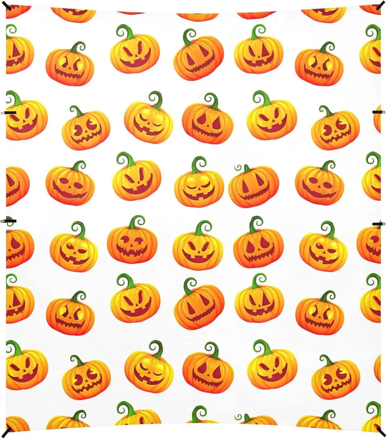 Burbuja Jack O Lantern Pumpkins Beach Canopy Windproof Beach Tent Sun Shade with 4 Sandbags & Sand Shovel, Portable Sun Shelter for Family Camping Picnic