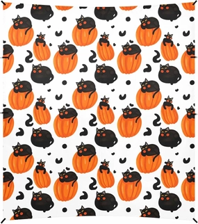 Burbuja Cats Lying on Pumpkins Beach Canopy Windproof Beach Tent Sun Shade with 4 Sandbags & Sand Shovel, Portable Sun Shelter for Family Camping Picnic