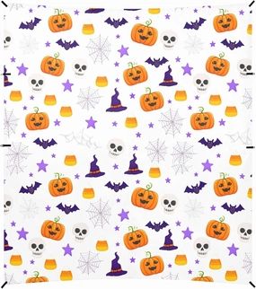 Burbuja Halloween Pumpkins Beach Canopy Windproof Beach Tent Sun Shade with 4 Sandbags & Sand Shovel, Portable Sun Shelter for Family Camping Picnic