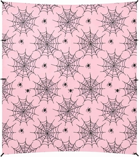 Burbuja Webs on Pink Beach Canopy Windproof Beach Tent Sun Shade with 4 Sandbags & Sand Shovel, Portable Sun Shelter for Family Camping Picnic