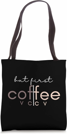 But First Coffee Reading Teacher Coffee Syllable Tote Bag