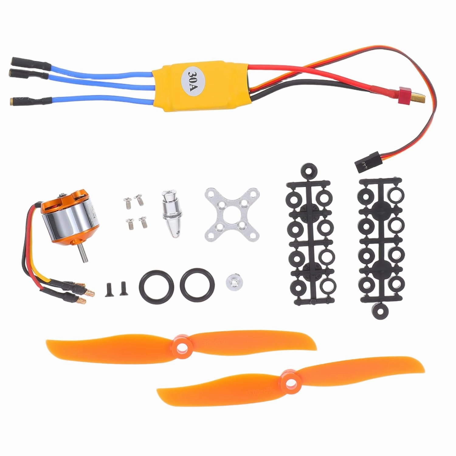 Cabilock 1 Set Rc Brushless Motor Set for Rc Planes and Helicopters Enhanced Flight Performance Lightweight and Easy to Install Brushless Motor Accessories