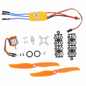 Cabilock 1 Set Rc Brushless Motor Set for Rc Planes and Helicopters Enhanced Flight Performance Lightweight and Easy to Install Brushless Motor Accessories