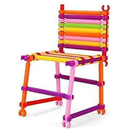 Cable World ® 200  Assembly Colorful Straw Educational Plastic Building Blocks for Kids (Include 200  Stick, Multicolour)