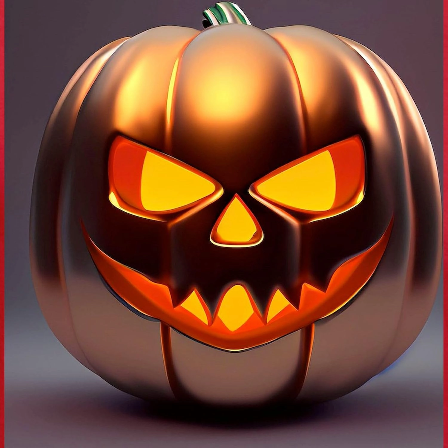 CafePress Shiny Jack O' Lantern Men's Classic T Shirt Men's Fitted Graphic T-Shirt