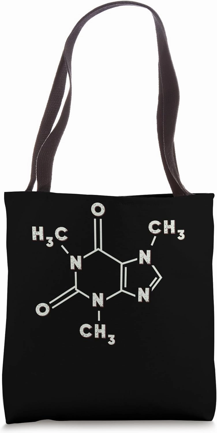 Caffeine Molecule Science Coffee Lover Chemists Geeks Tote Bag