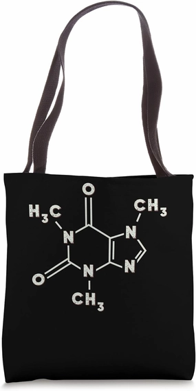 Caffeine Molecule Science Coffee Lover Chemists Geeks Tote Bag