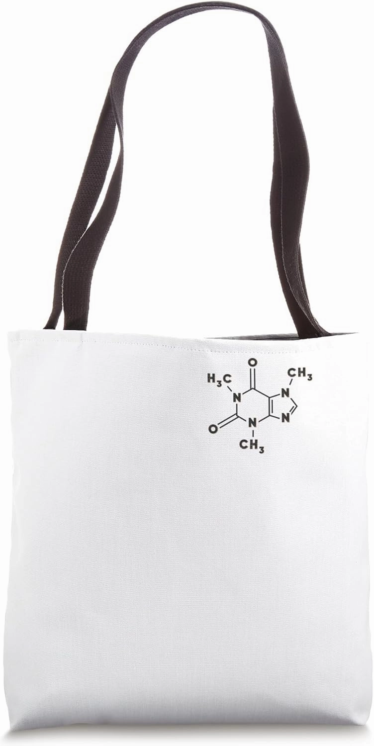 Caffeine Molecule Science Coffee Lover Chemists Geeks Tote Bag