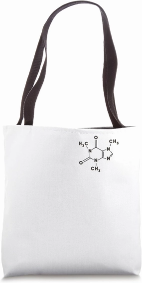 Caffeine Molecule Science Coffee Lover Chemists Geeks Tote Bag