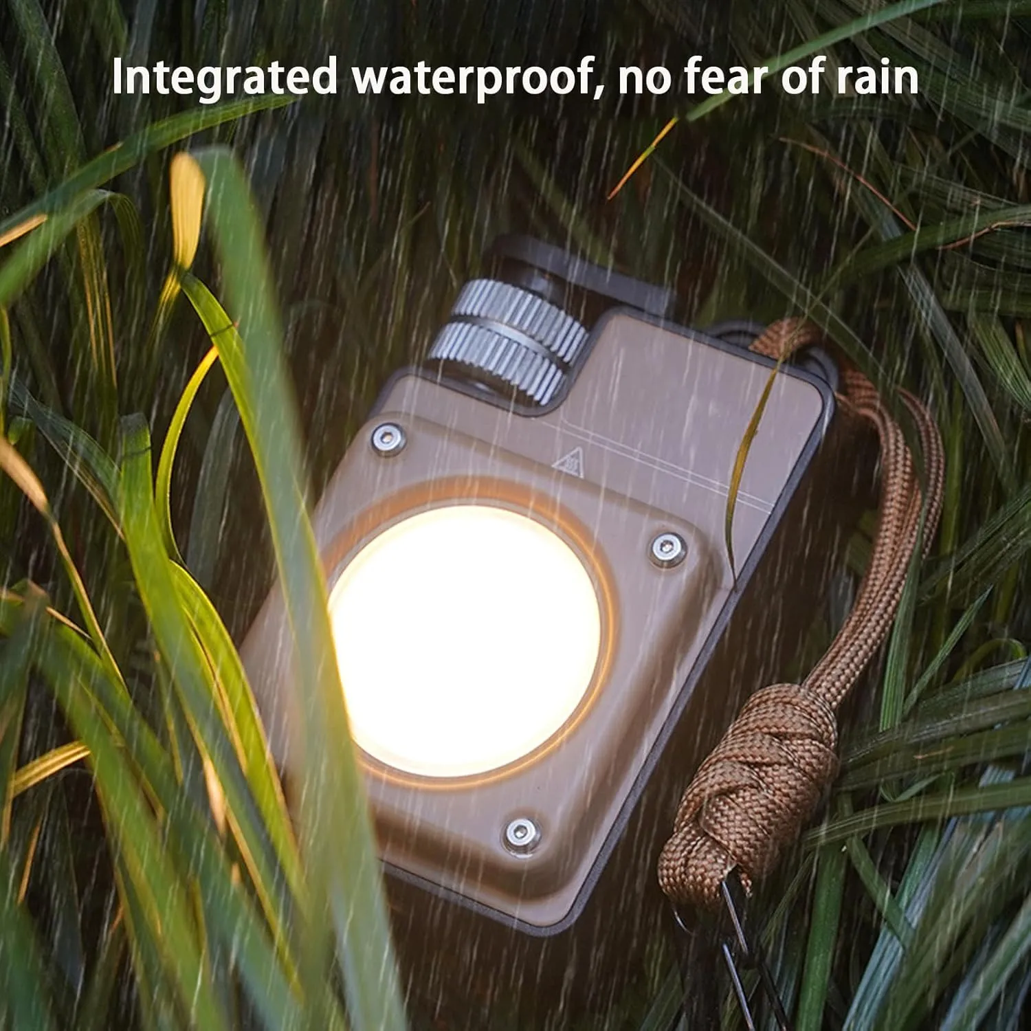 Camping Lantern Rechargeable, Portable Camping Light, Waterproof Portable Spotlight, for Camping Hiking Backpacking Emergency (Green)