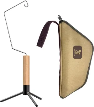 Camping Lantern Stand, Hanging Light Holder Tripod Removable Tabletop Lamp Pole