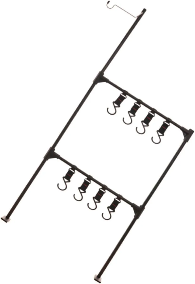 Camping Light Stand Table Portable Folding Storage Rack Lantern Hook for Outdoor Supplies