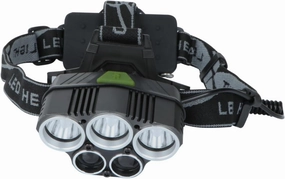 Camping Headlamp 3t6 Rechargeable Battery Led Torch Waterproof Shockproof for